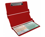 WhiteCoat Clipboard® Trifold - Red Physical Therapy Edition